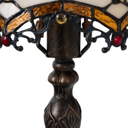BRILAGI - Tiffany glas-in-lood tafellamp IVORY 1xE27/60W/230V