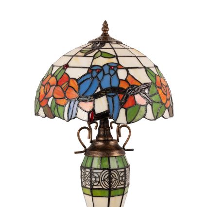 Brilagi - Tiffany glas-in-lood tafellamp JUNGLE 1xE27/60W/230V + 1xE14/40W