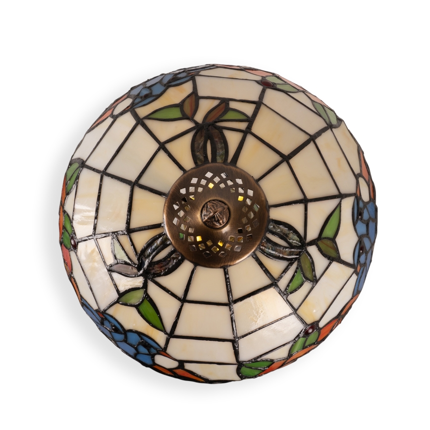 Brilagi - Tiffany glas-in-lood tafellamp JUNGLE 1xE27/60W/230V + 1xE14/40W