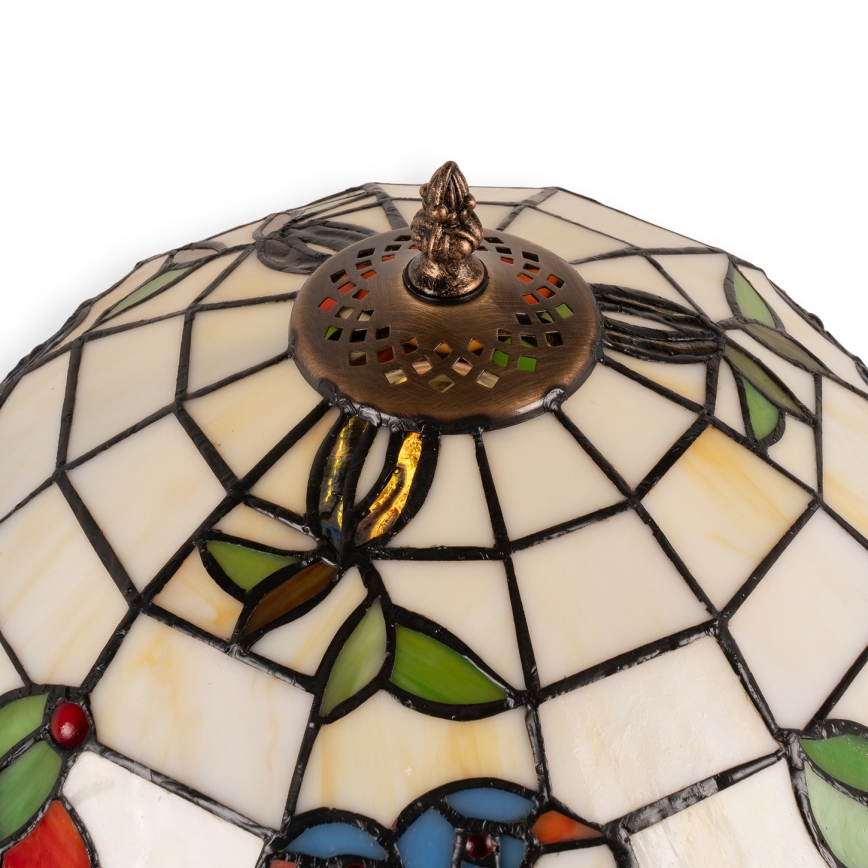 Brilagi - Tiffany glas-in-lood tafellamp JUNGLE 1xE27/60W/230V + 1xE14/40W