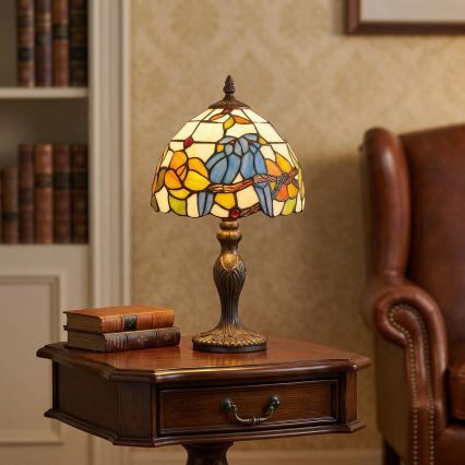 Brilagi - Tiffany glas-in-lood tafellamp JUNGLE 1xE27/60W/230V