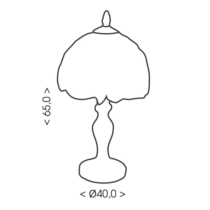 Brilagi - Tiffany glas-in-lood tafellamp JUNGLE 1xE27/60W/230V