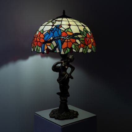 Brilagi - Tiffany glas-in-lood tafellamp JUNGLE 1xE27/60W/230V