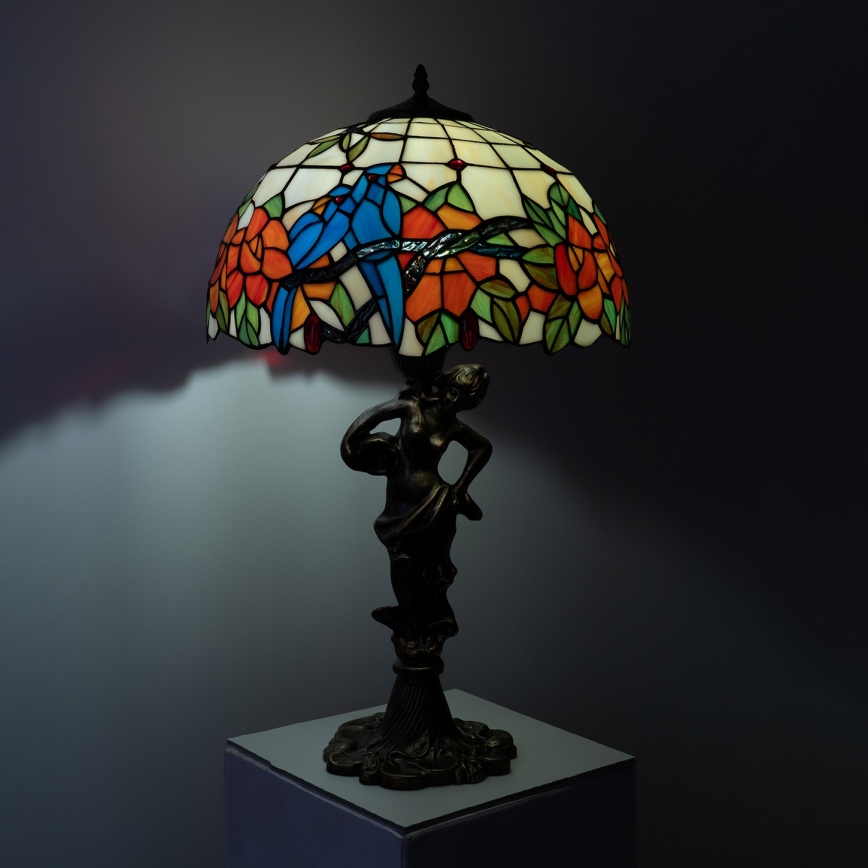 Brilagi - Tiffany glas-in-lood tafellamp JUNGLE 1xE27/60W/230V