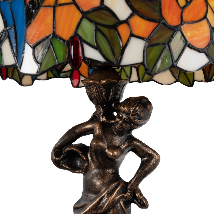 Brilagi - Tiffany glas-in-lood tafellamp JUNGLE 1xE27/60W/230V