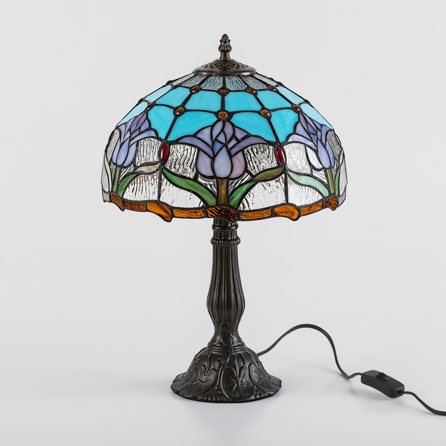 Brilagi - Tiffany glas-in-lood tafellamp LORAS 1xE27/40W/230V