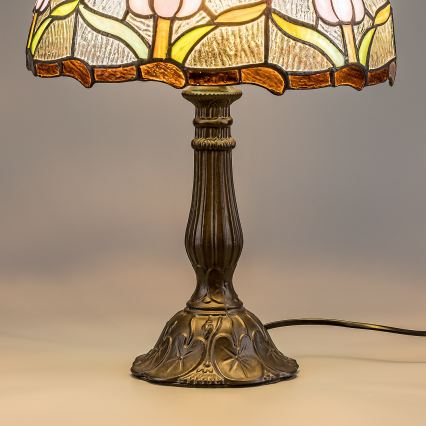 Brilagi - Tiffany glas-in-lood tafellamp LORAS 1xE27/40W/230V