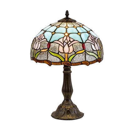 Brilagi - Tiffany glas-in-lood tafellamp LORAS 1xE27/40W/230V