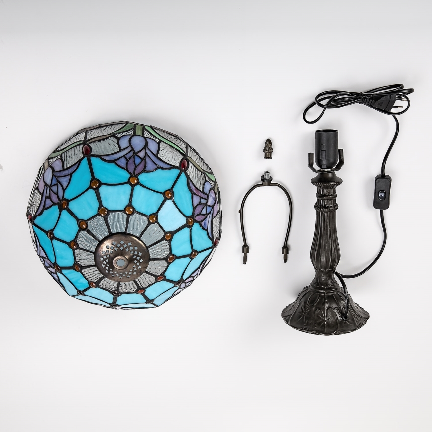 Brilagi - Tiffany glas-in-lood tafellamp LORAS 1xE27/40W/230V