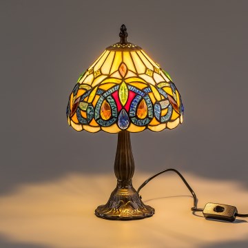 Brilagi - Tiffany glas-in-lood tafellamp LUISA 1xE14/40W/230V