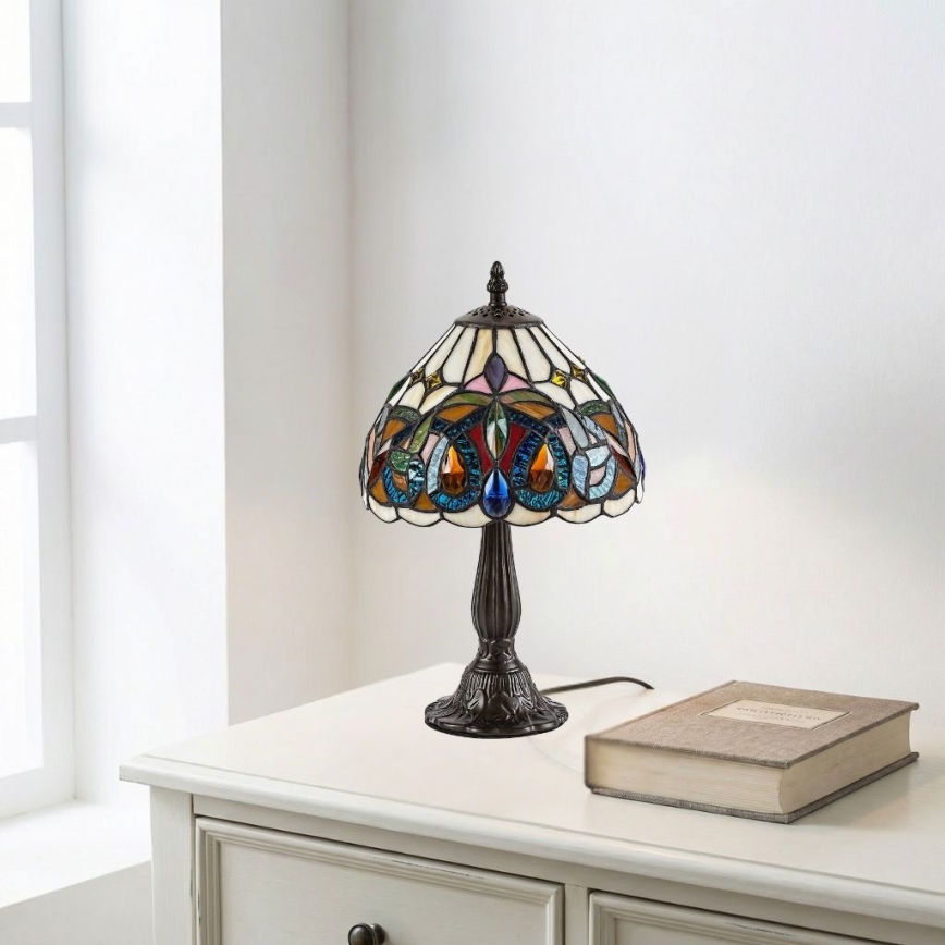 Brilagi - Tiffany glas-in-lood tafellamp LUISA 1xE14/40W/230V