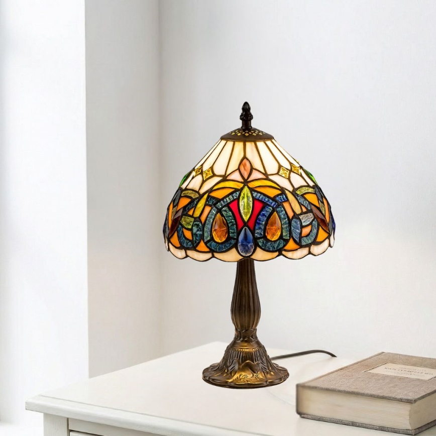 Brilagi - Tiffany glas-in-lood tafellamp LUISA 1xE14/40W/230V