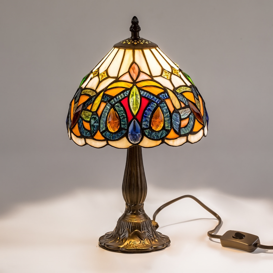 Brilagi - Tiffany glas-in-lood tafellamp LUISA 1xE14/40W/230V
