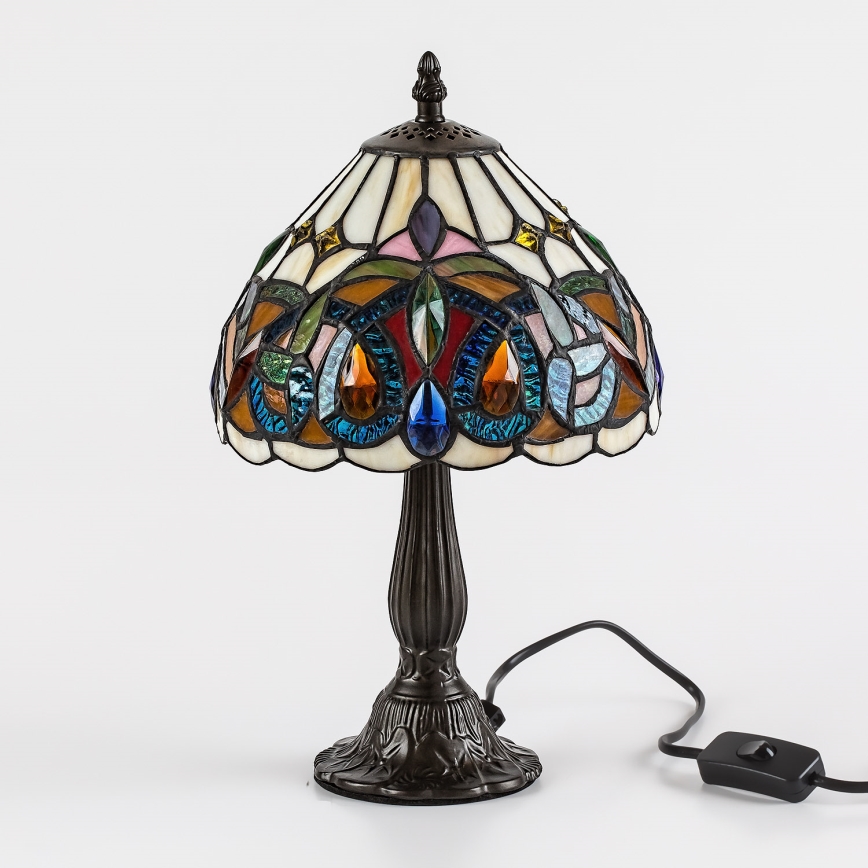 Brilagi - Tiffany glas-in-lood tafellamp LUISA 1xE14/40W/230V
