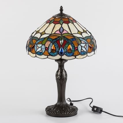 Brilagi - Tiffany glas-in-lood tafellamp LUISA 1xE27/40W/230V