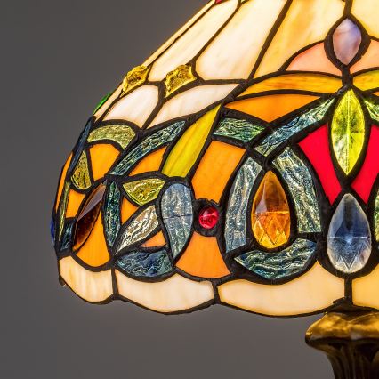 Brilagi - Tiffany glas-in-lood tafellamp LUISA 1xE27/40W/230V