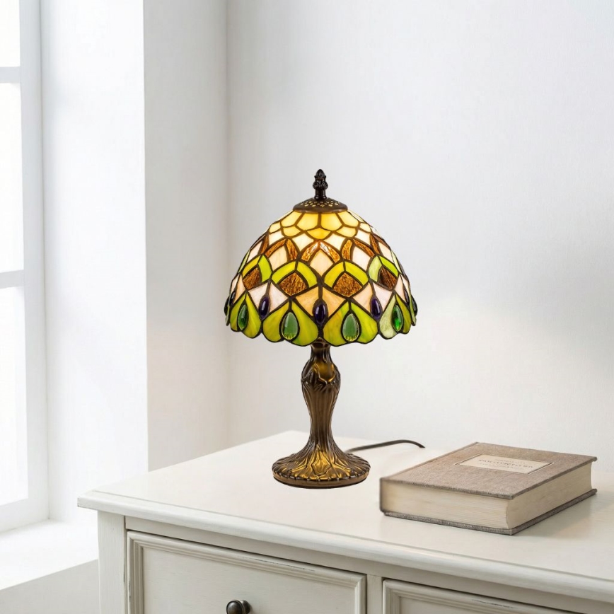 Brilagi - Tiffany-glas-in-lood tafellamp MARGARET 1xE14/40W/230V