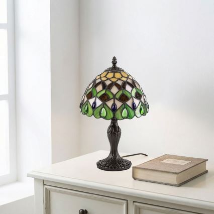 Brilagi - Tiffany-glas-in-lood tafellamp MARGARET 1xE14/40W/230V