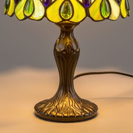 Brilagi - Tiffany-glas-in-lood tafellamp MARGARET 1xE14/40W/230V
