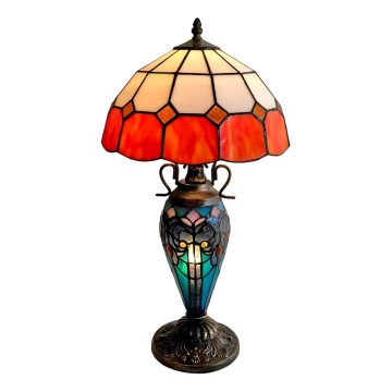 Brilagi - Tiffany glas-in-lood tafellamp SIENNA 1xE27/60W/230V + 1xE14/40W