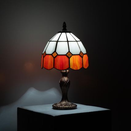 Brilagi - Tiffany glas-in-lood tafellamp SIENNA 1xE27/60W/230V