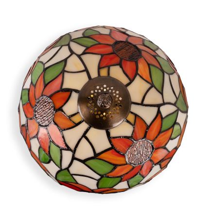 Brilagi - Tiffany glas-in-lood tafellamp SUNFLOWER 1xE27/60W/230V + 1xE14/40W
