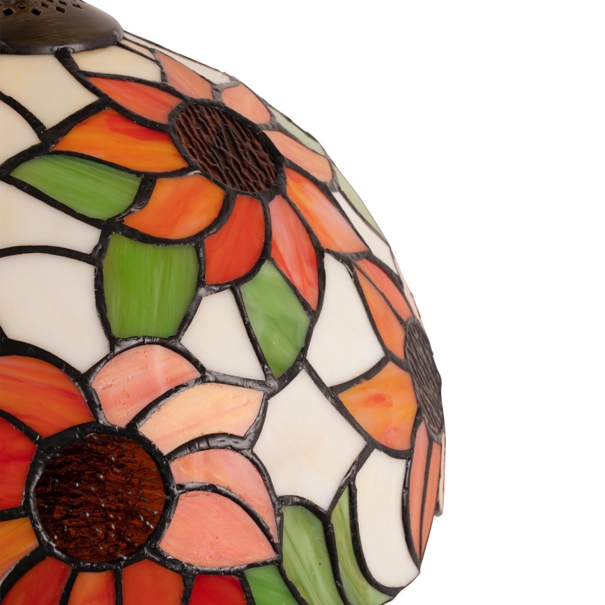 Brilagi - Tiffany glas-in-lood tafellamp SUNFLOWER 1xE27/60W/230V + 1xE14/40W