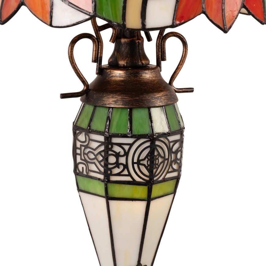 Brilagi - Tiffany glas-in-lood tafellamp SUNFLOWER 1xE27/60W/230V + 1xE14/40W