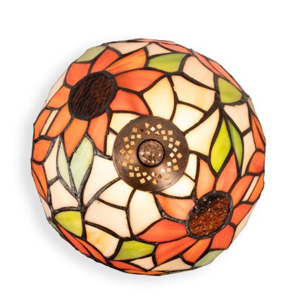 Brilagi - Tiffany glas-in-lood tafellamp SUNFLOWER 1xE27/60W/230V