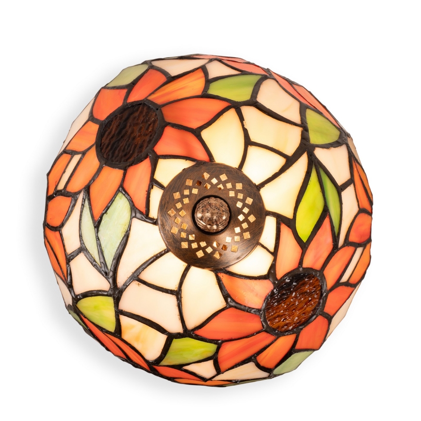 Brilagi - Tiffany glas-in-lood tafellamp SUNFLOWER 1xE27/60W/230V