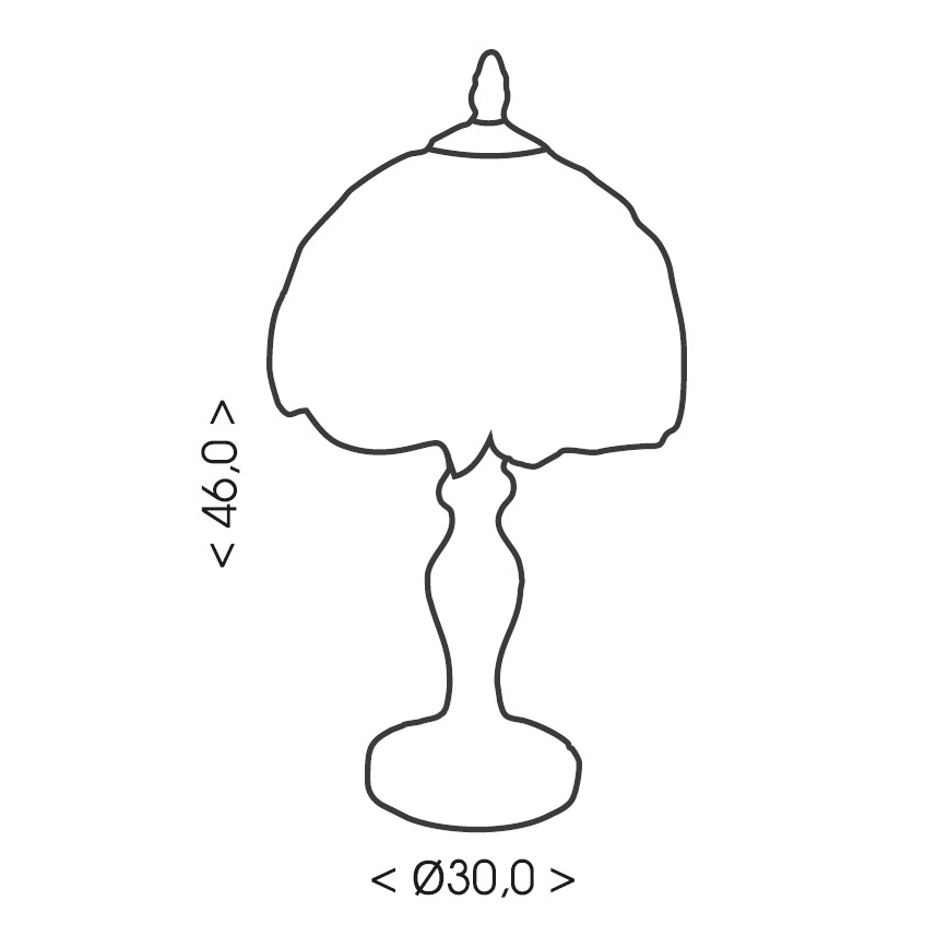 Brilagi - Tiffany glas-in-lood tafellamp SUNFLOWER 1xE27/60W/230V