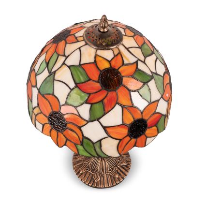 Brilagi - Tiffany glas-in-lood tafellamp SUNFLOWER 1xE27/60W/230V