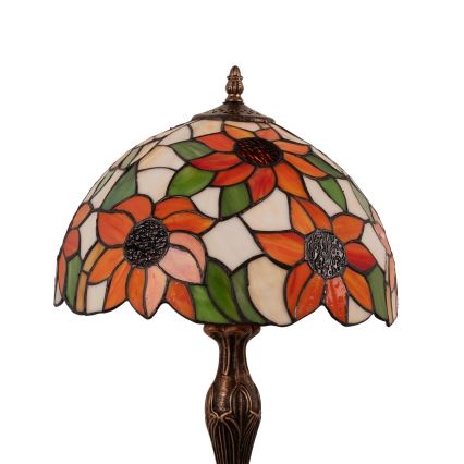 Brilagi - Tiffany glas-in-lood tafellamp SUNFLOWER 1xE27/60W/230V
