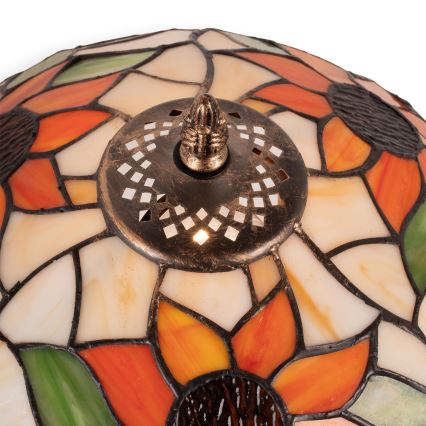 Brilagi - Tiffany glas-in-lood tafellamp SUNFLOWER 1xE27/60W/230V