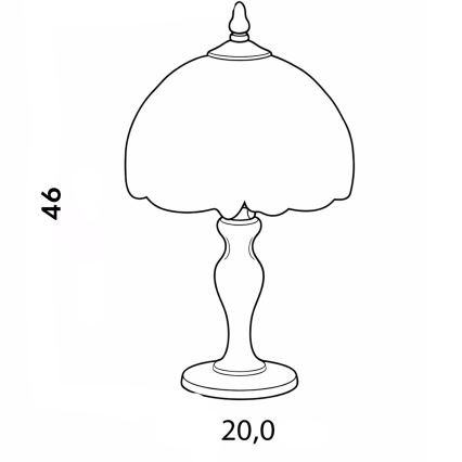 Brilagi - Tiffany glas-in-lood tafellamp SUNFLOWER 1xE27/60W/230V