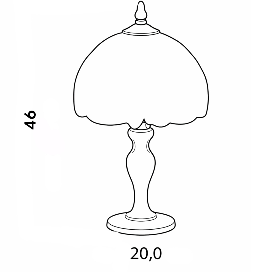 Brilagi - Tiffany glas-in-lood tafellamp SUNFLOWER 1xE27/60W/230V