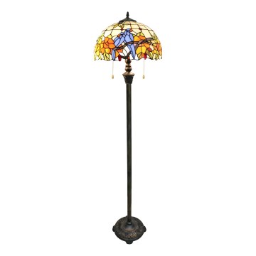 Brilagi - Tiffany glas-in-lood vloerlamp JUNGLE 2xE27/60W/230V