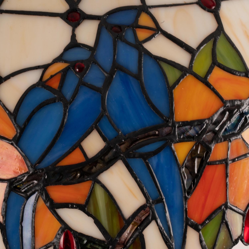 Brilagi - Tiffany glas-in-lood vloerlamp JUNGLE 2xE27/60W/230V