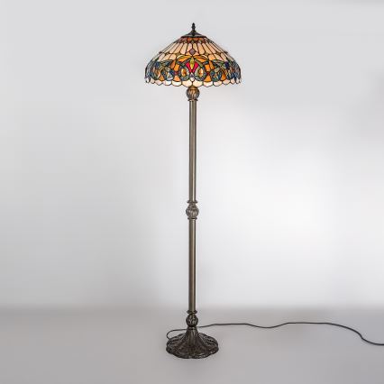 Brilagi - Tiffany glas-in-lood vloerlamp LUISA 2xE27/60W/230V