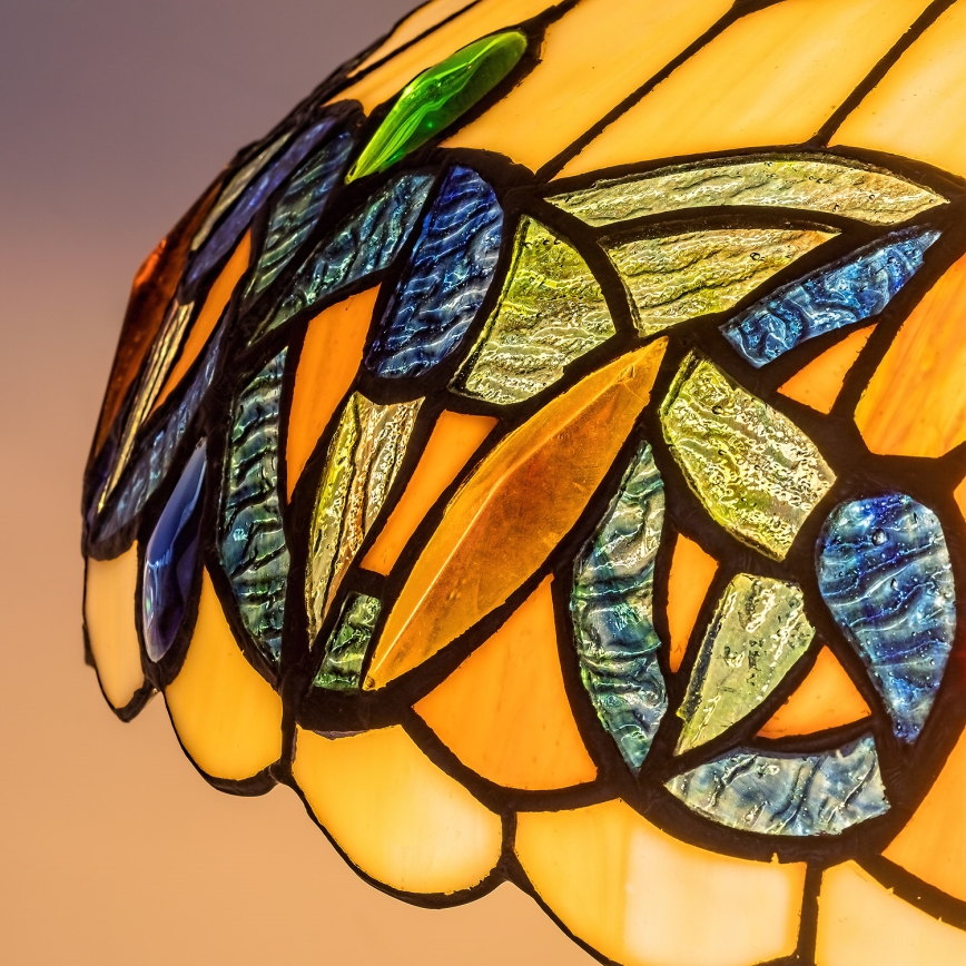 Brilagi - Tiffany glas-in-lood vloerlamp LUISA 2xE27/60W/230V