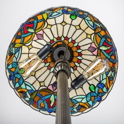 Brilagi - Tiffany glas-in-lood vloerlamp LUISA 2xE27/60W/230V