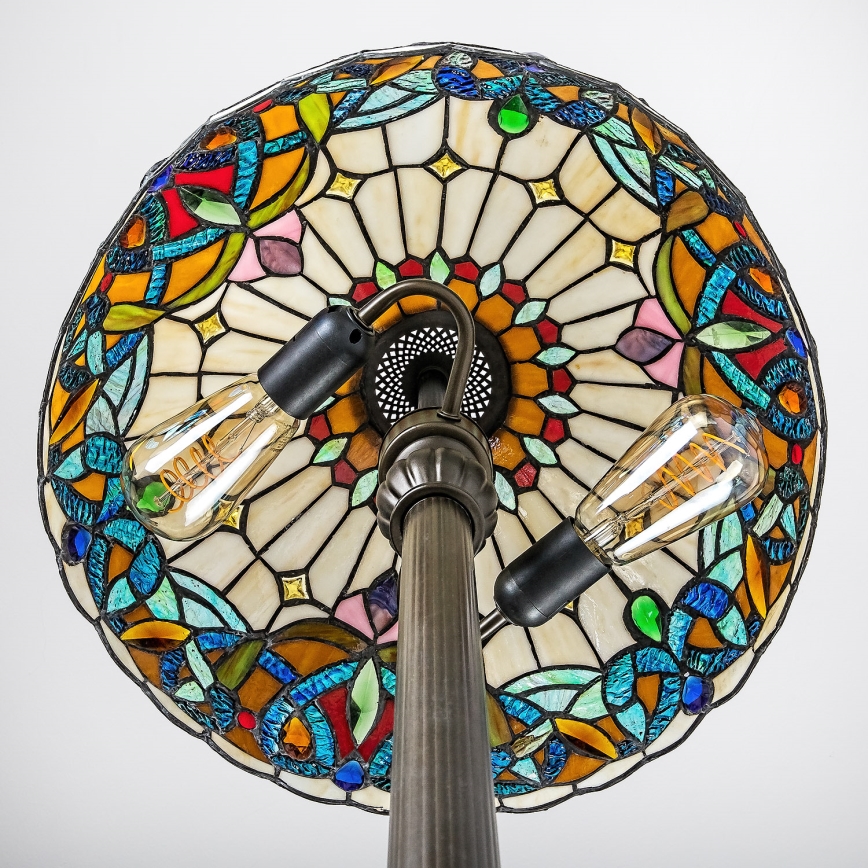 Brilagi - Tiffany glas-in-lood vloerlamp LUISA 2xE27/60W/230V
