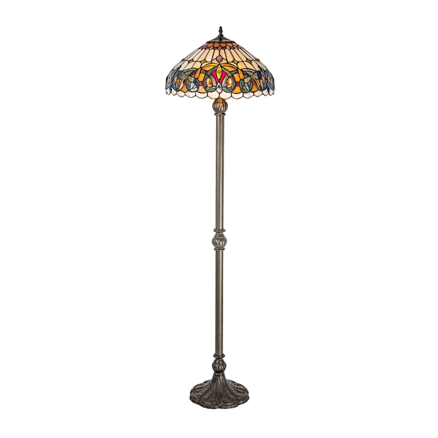 Brilagi - Tiffany glas-in-lood vloerlamp LUISA 2xE27/60W/230V