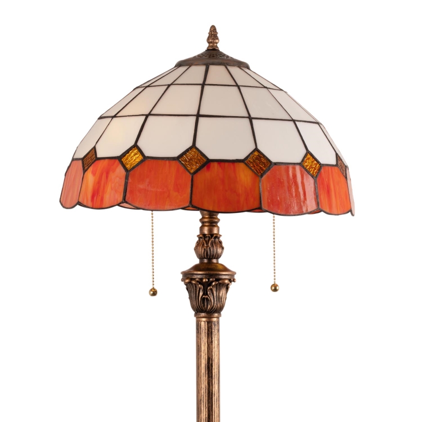 Brilagi - Tiffany glas-in-lood vloerlamp SIENNA 2xE27/60W/230V