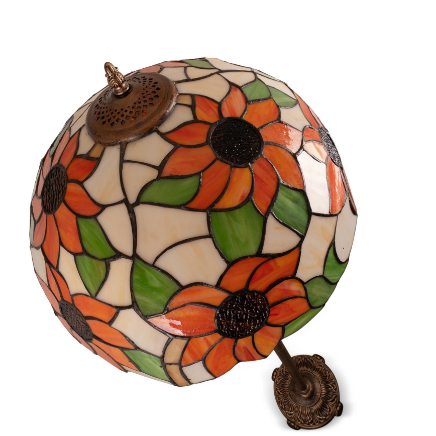 Brilagi - Tiffany glas-in-lood vloerlamp SUNFLOWER 2xE27/60W/230V