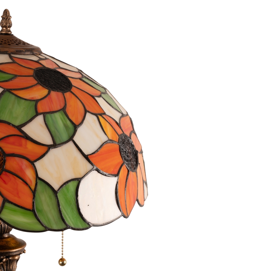 Brilagi - Tiffany glas-in-lood vloerlamp SUNFLOWER 2xE27/60W/230V