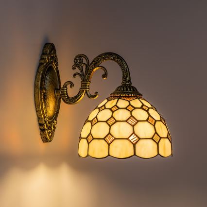 Brilagi - Tiffany glas-in-lood wandlamp DORAN 1xE27/40W/230V