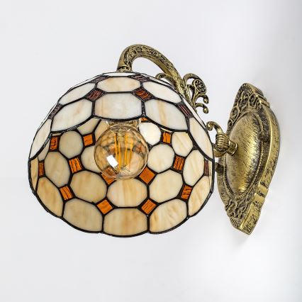 Brilagi - Tiffany glas-in-lood wandlamp DORAN 1xE27/40W/230V