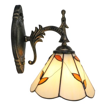 Brilagi - Tiffany glas-in-lood wandlamp FOLIA 1xE14/40W/230V