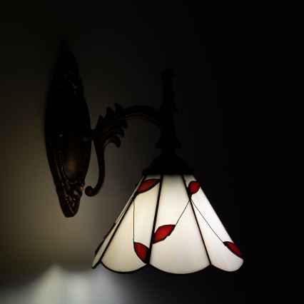 Brilagi - Tiffany glas-in-lood wandlamp FOLIA 1xE14/40W/230V